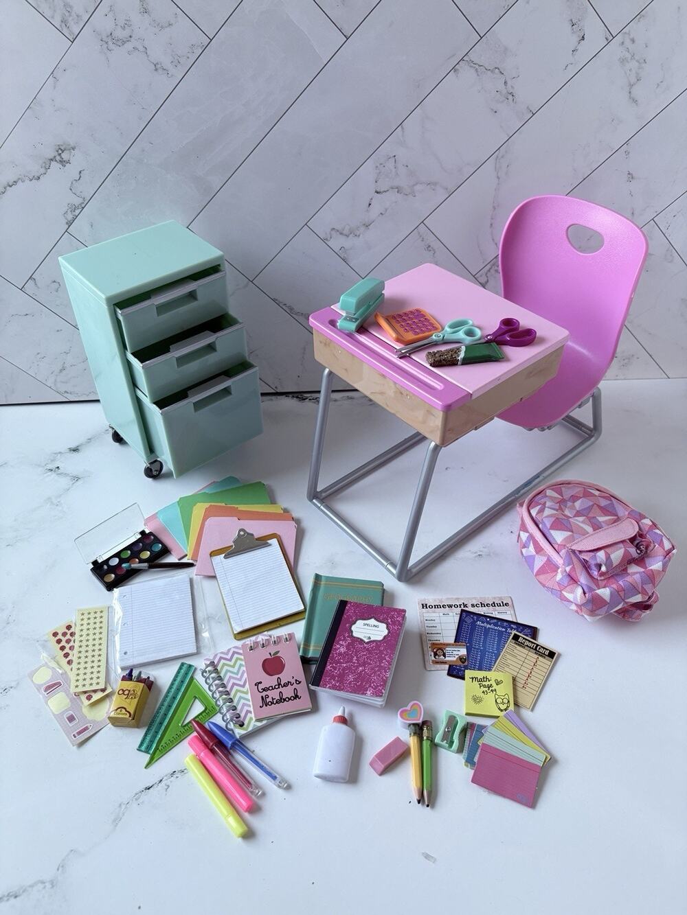 Our Generation Awesome Academy School Furniture & Accessories for 18 Inch Dolls
